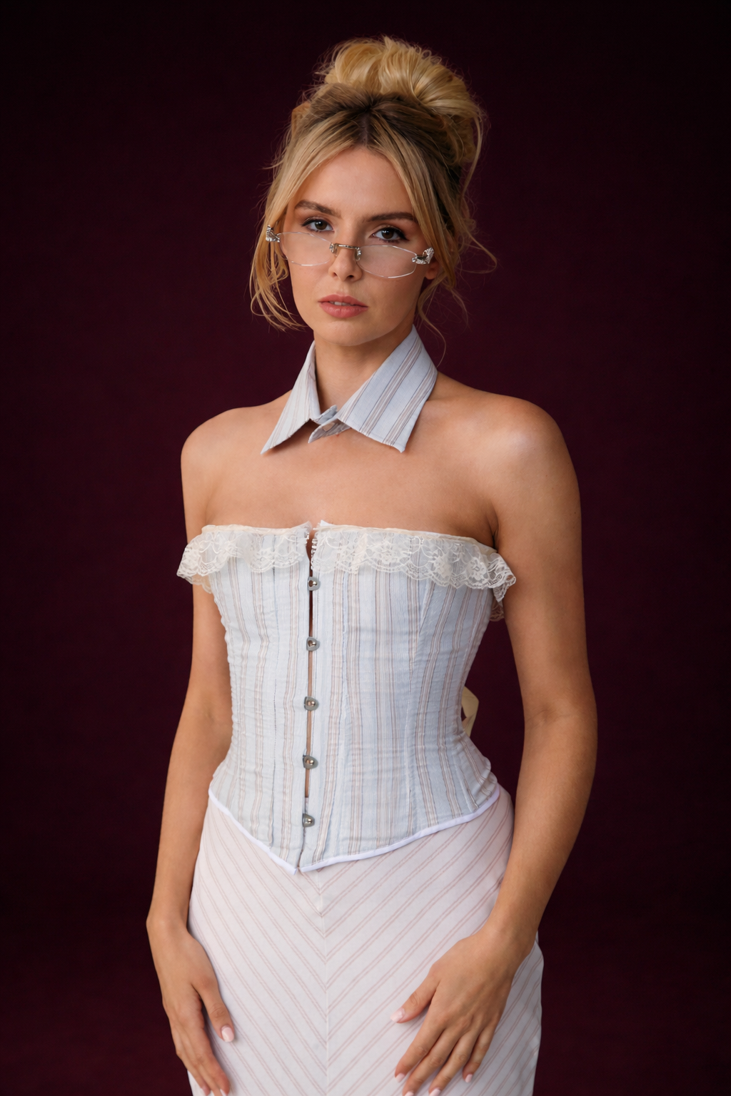 The Clarissa Corset & Collar by Savannah Rose