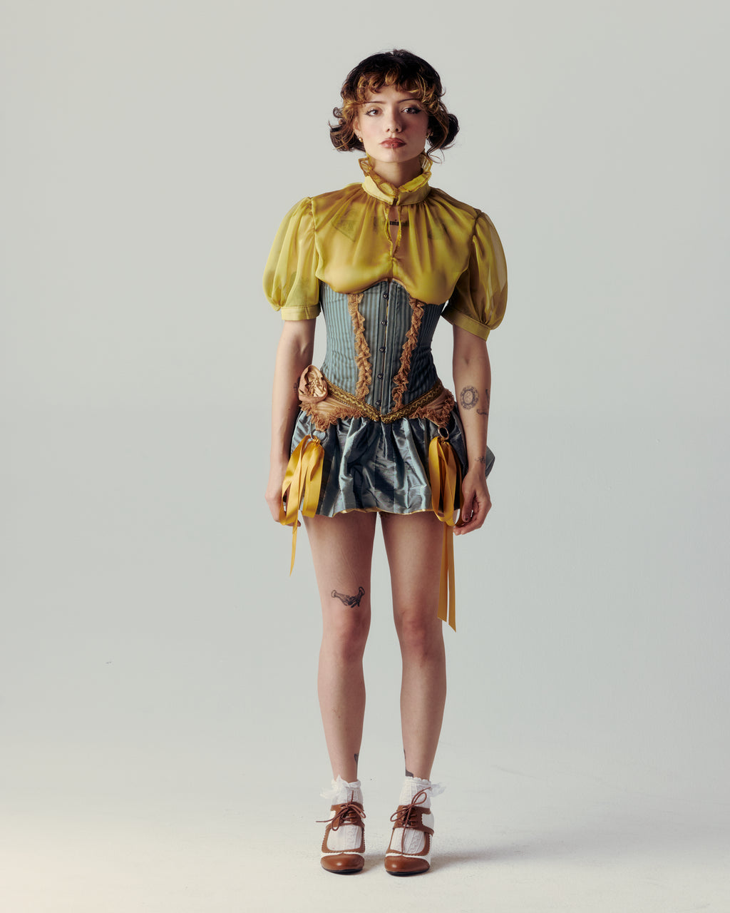 The Olive Corset by Savannah Rose, Cirque de L'amour collection