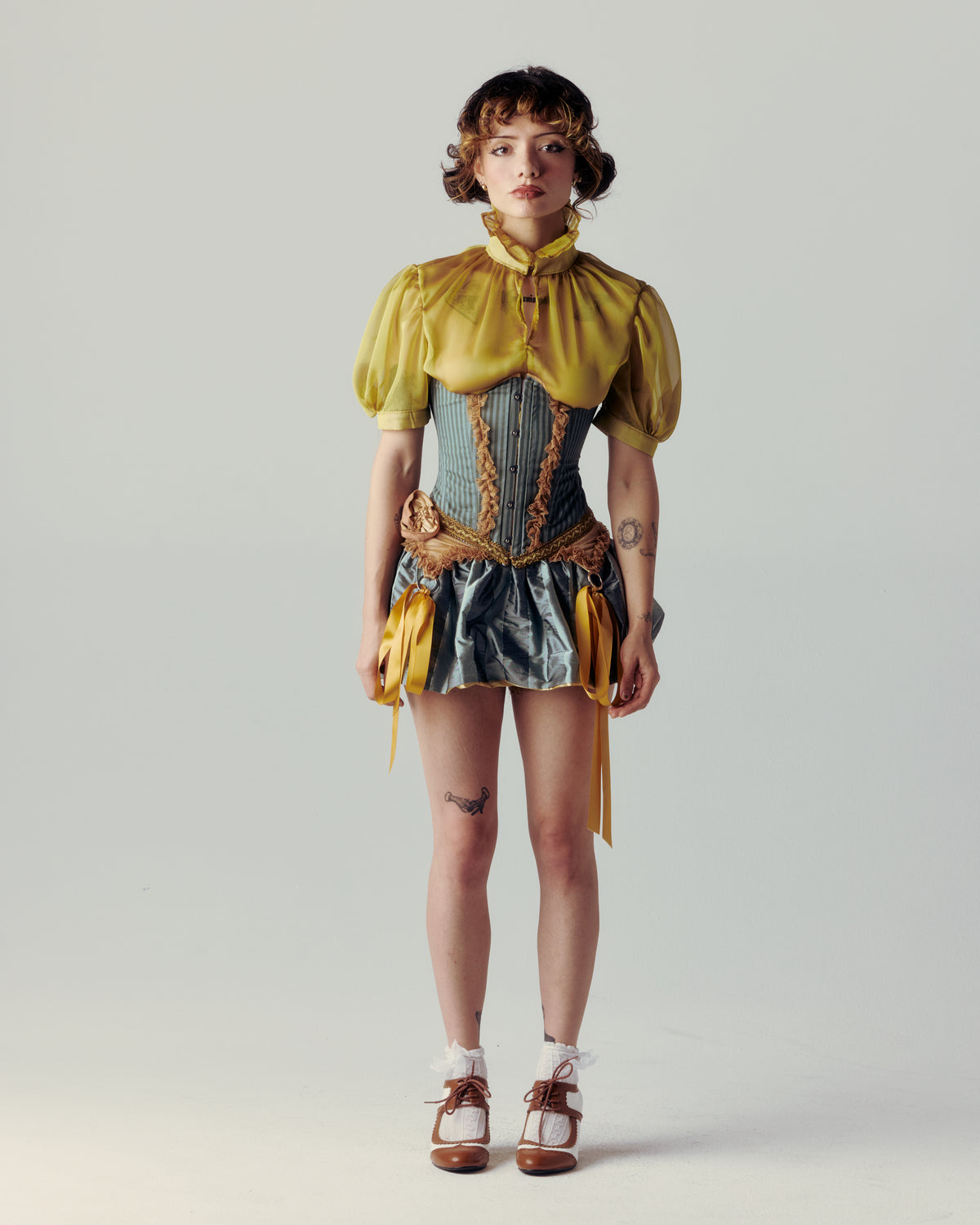 The Olive Corset by Savannah Rose, Cirque de L'amour collection