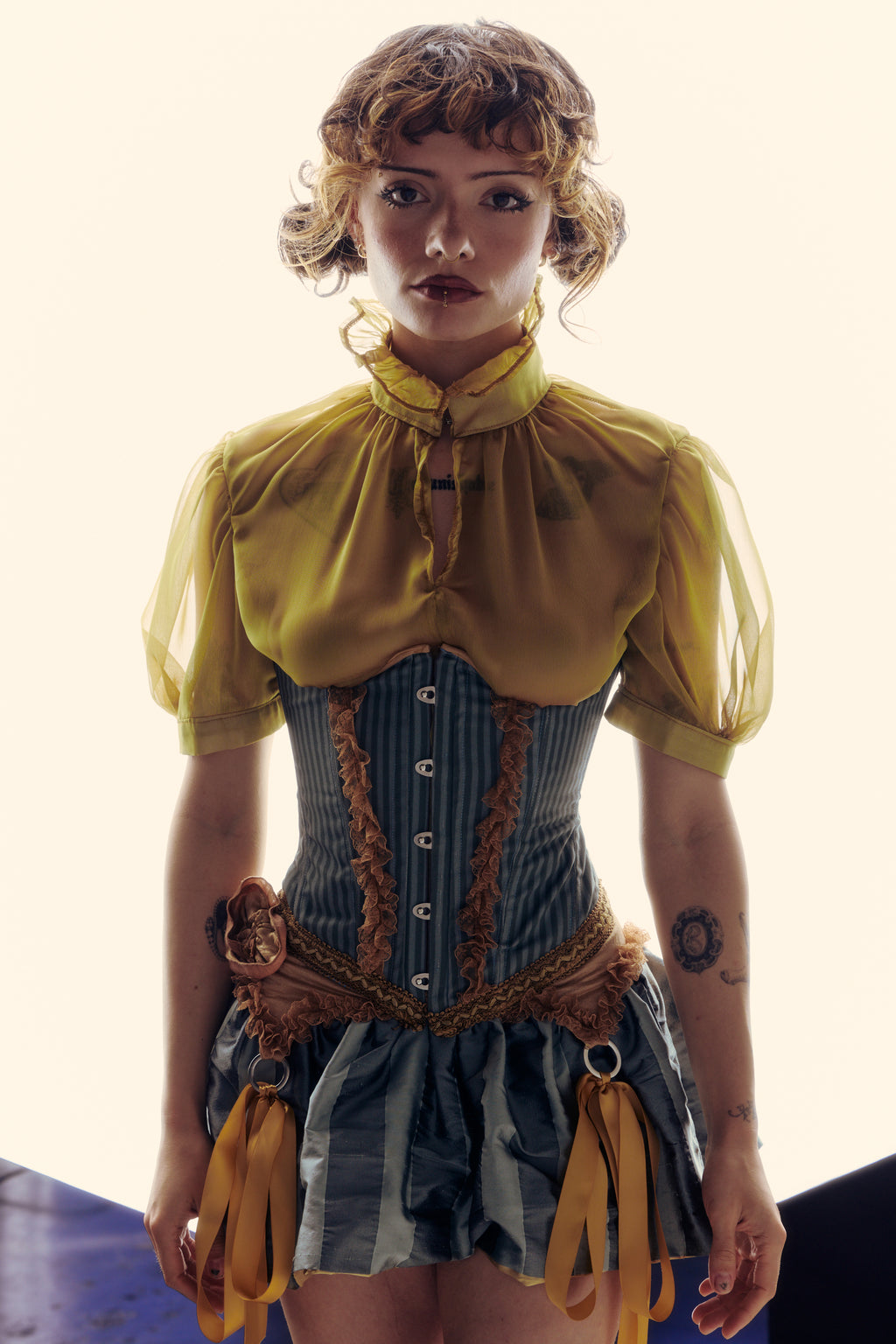 The Olive Blouse by Savannah Rose, Cirque de L'amour collection