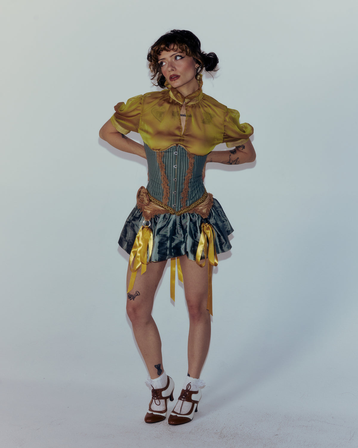 The Olive Corset by Savannah Rose, Cirque de L'amour collection