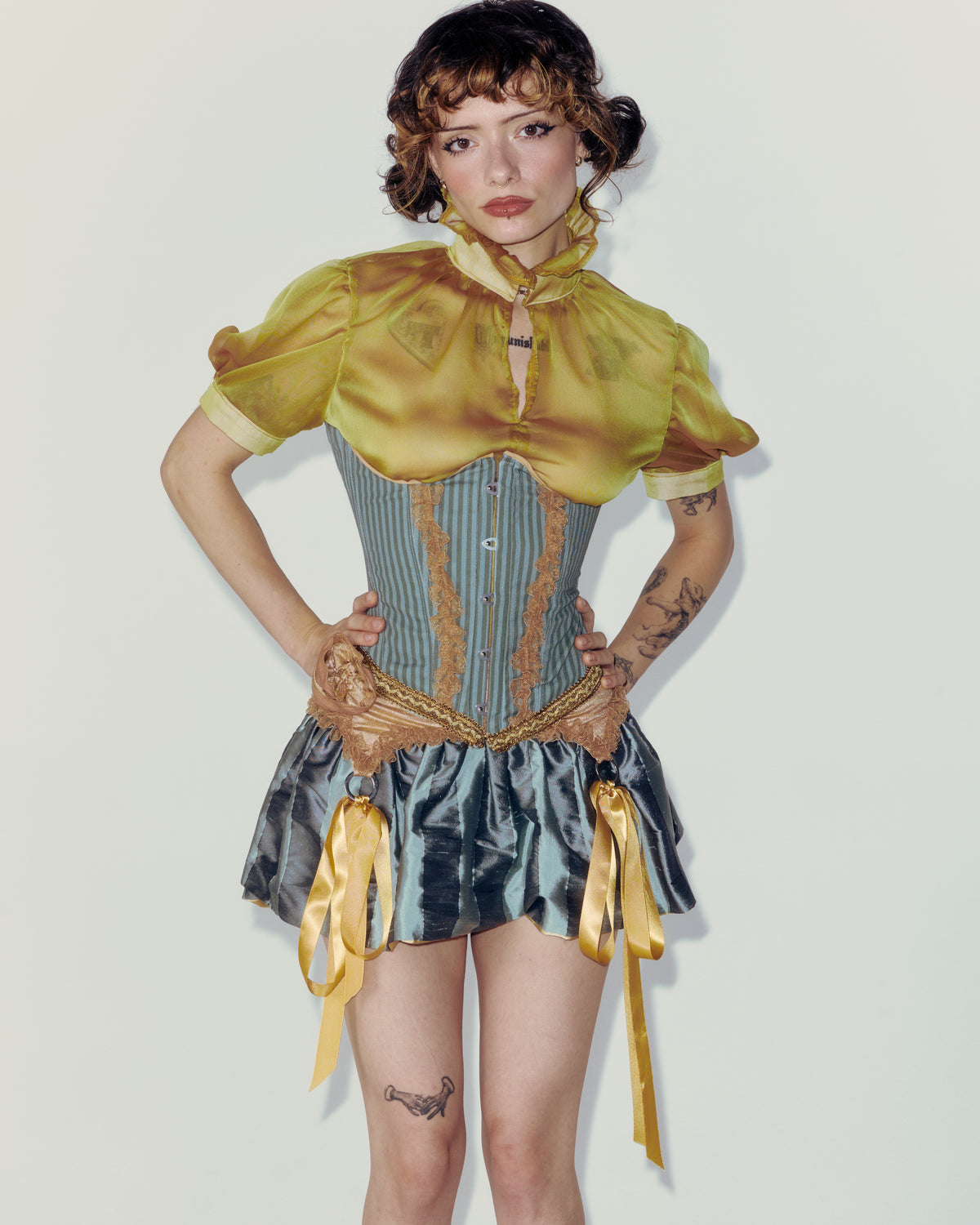 The Olive Corset by Savannah Rose, Cirque de L'amour collection