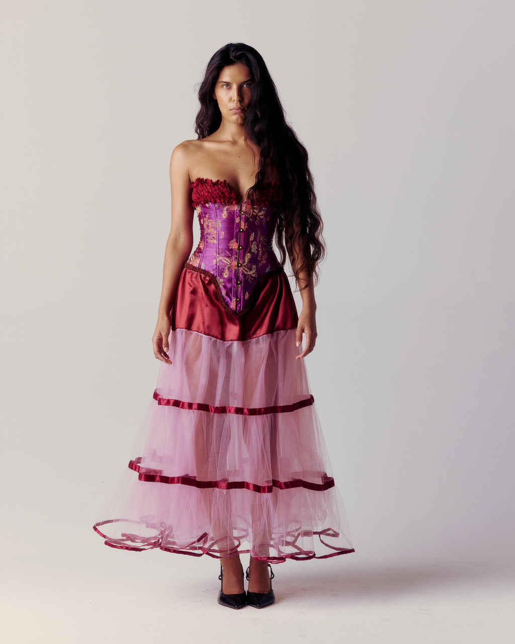 The Esmeralda Corset by Savannah Rose, Cirque de L'amour collection