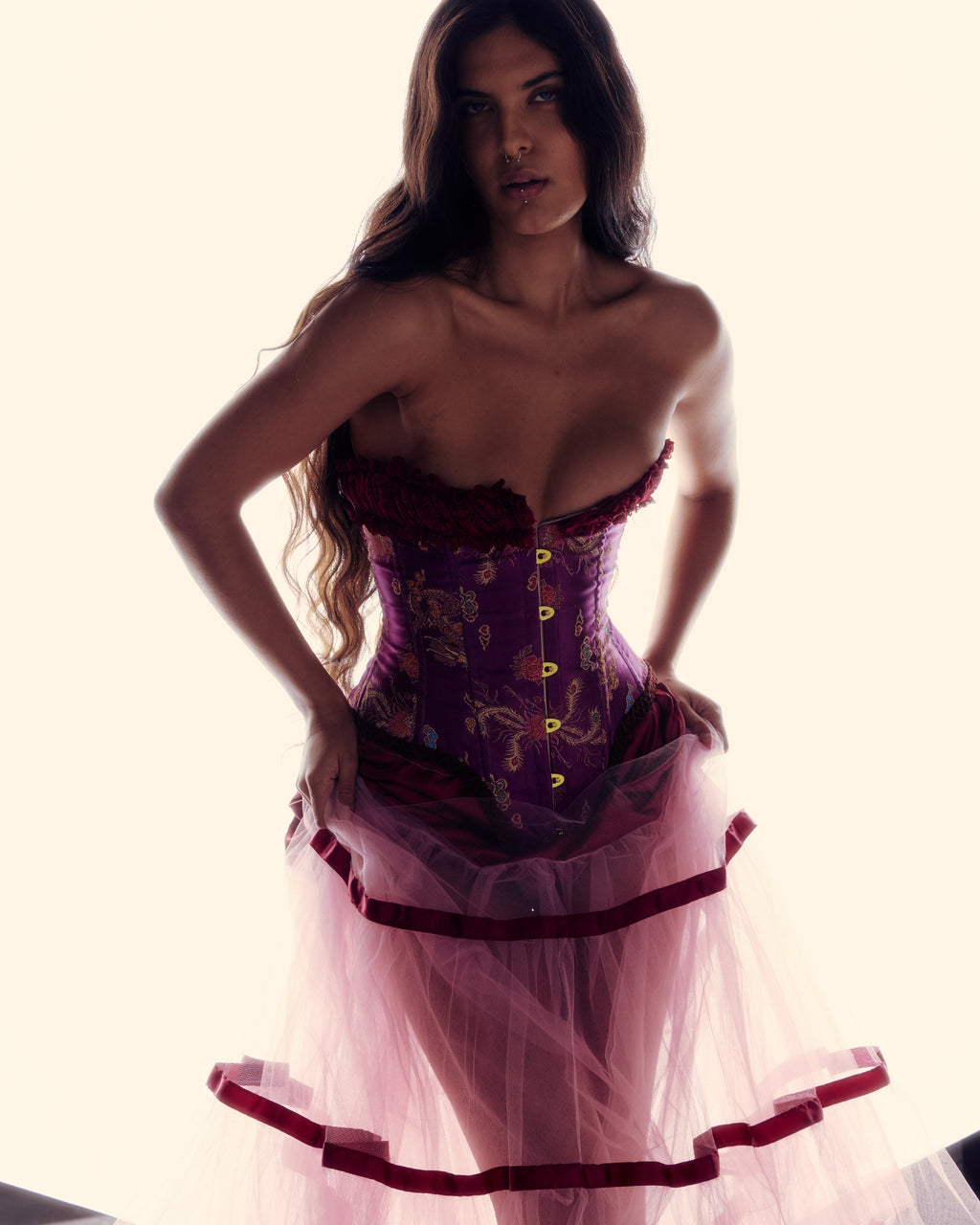 The Esmeralda Corset by Savannah Rose, Cirque de L'amour collection